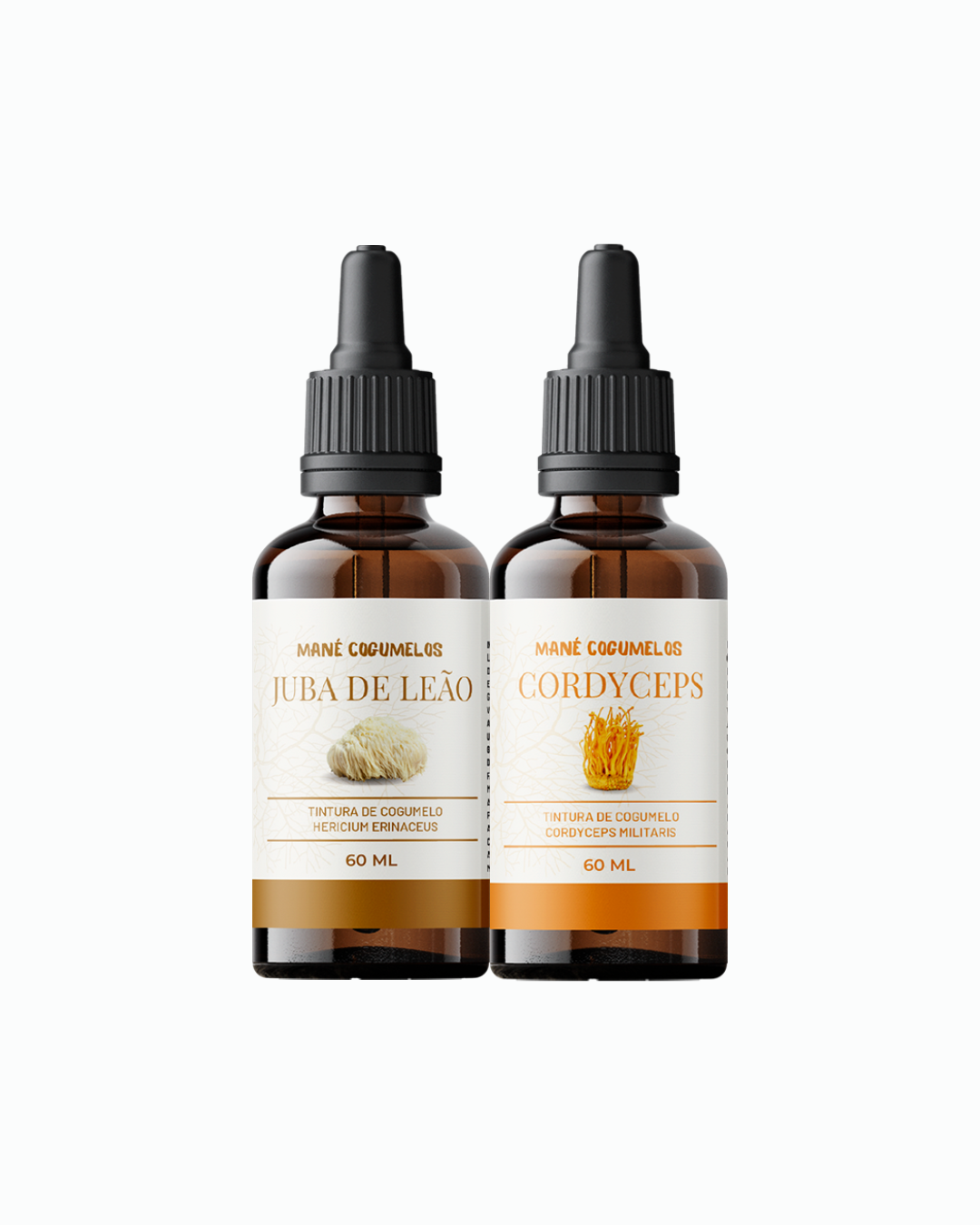 Kit 2 unidades de 60ml - Cordyceps + Juba de Leão