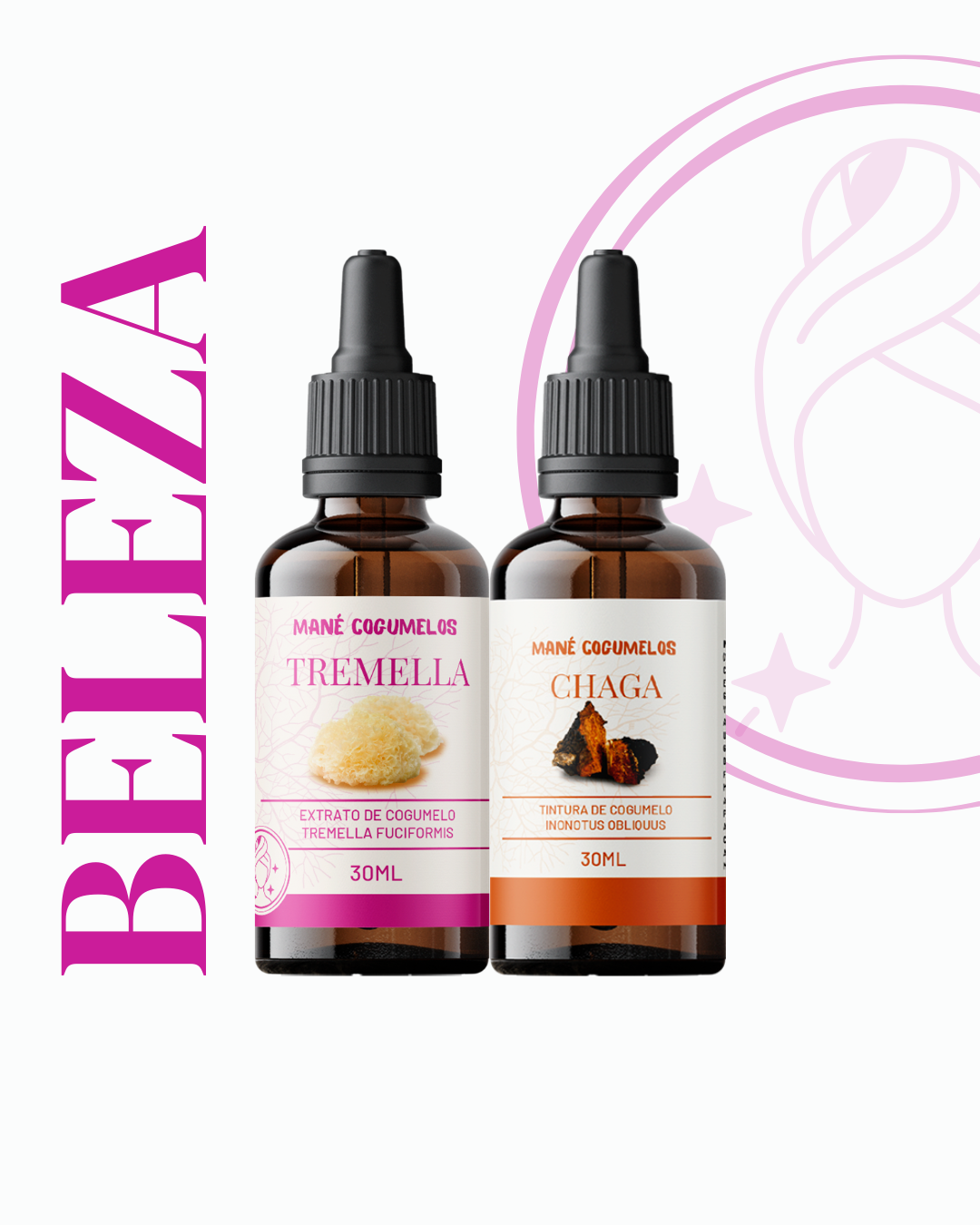 Kit 2 unidades de 30ml - Tremella + Chaga