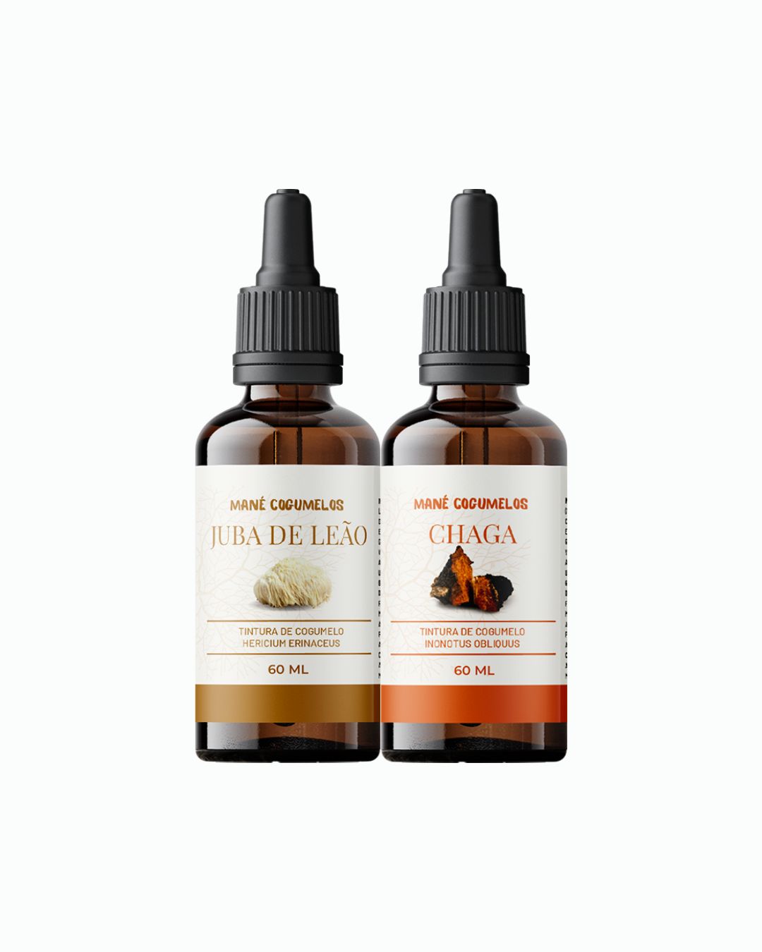 Kit 2 unidades de 60ml - Juba de Leão + Chaga