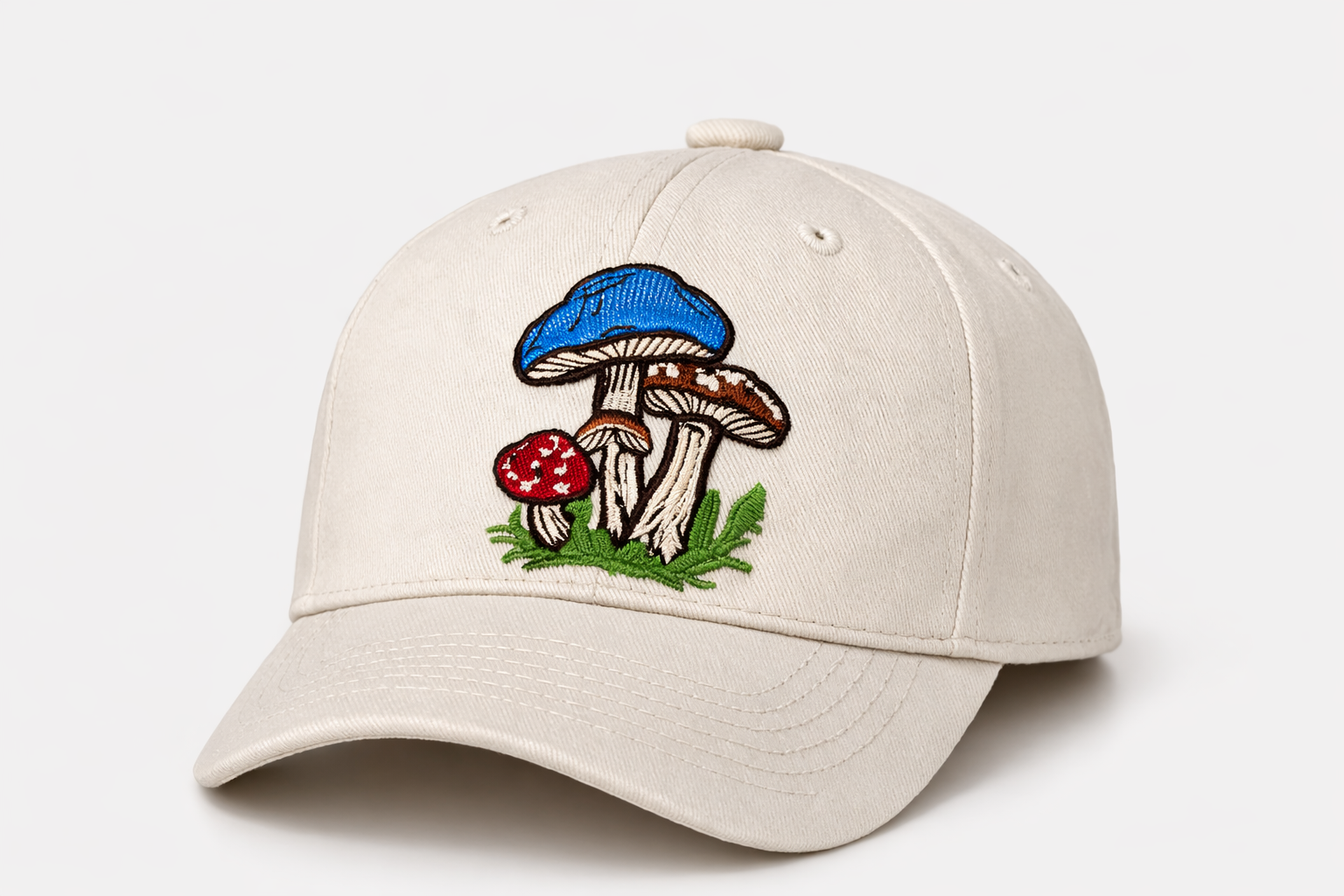 Boné Bordado Cogumelos – Mané Cogumelos – Edição Limitada